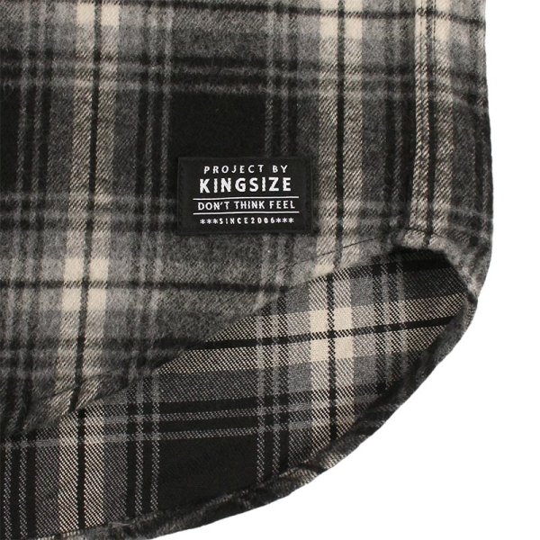画像8: 【ラストXLのみ】KINGSIZE(キングサイズ)“BLACK CHECK SHIRT” (8)