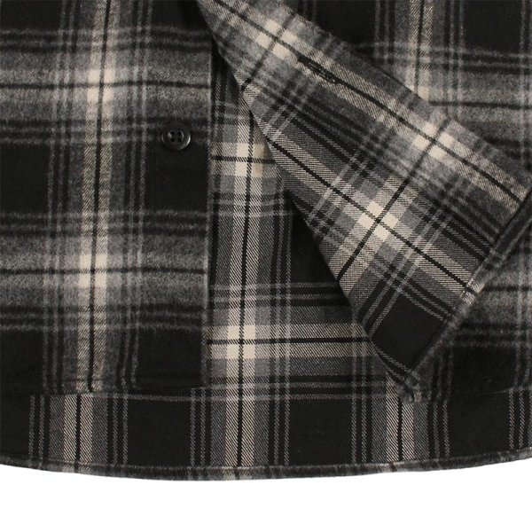 画像7: 【ラストXLのみ】KINGSIZE(キングサイズ)“BLACK CHECK SHIRT” (7)