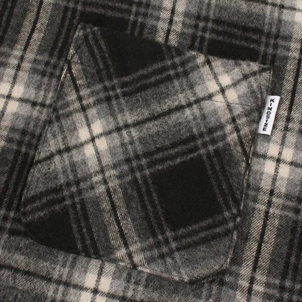 画像5: 【ラストXLのみ】KINGSIZE(キングサイズ)“BLACK CHECK SHIRT” (5)
