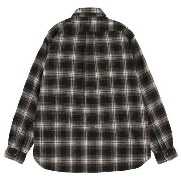 画像2: 【ラストXLのみ】KINGSIZE(キングサイズ)“BLACK CHECK SHIRT” (2)