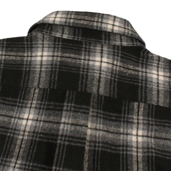 画像11: 【ラストXLのみ】KINGSIZE(キングサイズ)“BLACK CHECK SHIRT” (11)