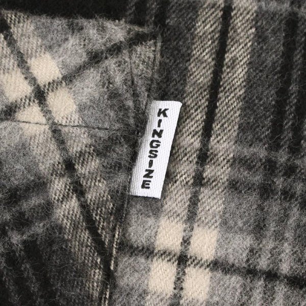 画像6: 【ラストXLのみ】KINGSIZE(キングサイズ)“BLACK CHECK SHIRT” (6)