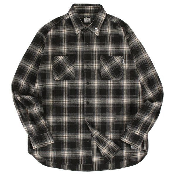 画像1: KINGSIZE（キングサイズ）“BLACK CHECK SHIRT” (1)