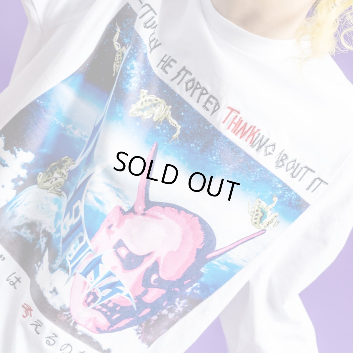 画像12: THINK[真紅] (シンク) “思考停止 ロングスリーブ Tee” (12)