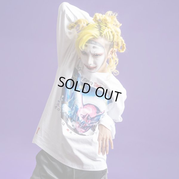 画像10: THINK[真紅] (シンク) “思考停止 ロングスリーブ Tee” (10)