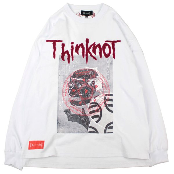 画像1: THINK[真紅] (シンク) “ThinKnoT ロングスリーブ Tee” (1)