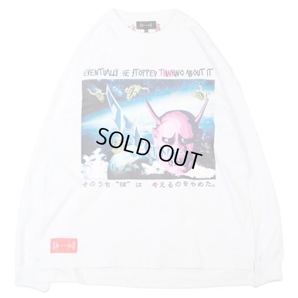 画像1: THINK[真紅] (シンク) “思考停止 ロングスリーブ Tee” (1)