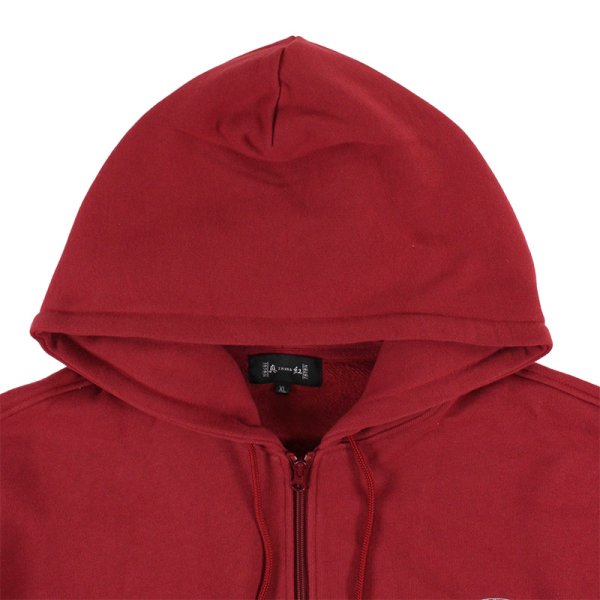 画像4: THINK[真紅] (シンク) “ThinKnoT ジップ フーディ” (4)