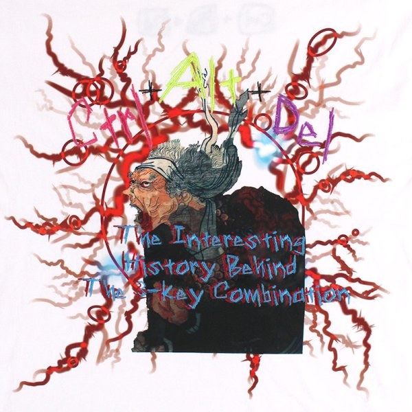 画像4: 【ラストXLのみ】THINK[真紅] (シンク) “強制終了 ロングスリーブ Tee” (4)