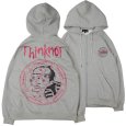 画像1: 【ラストLのみ】THINK[真紅] (シンク) “ThinKnoT ジップ フーディ” (1)