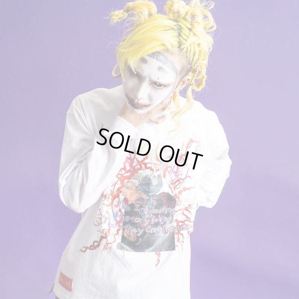 画像11: 【半額】【ラストXLのみ】THINK[真紅] (シンク) “強制終了 ロングスリーブ Tee” (11)