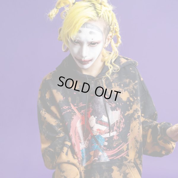 画像14: 【ラストLのみ】THINK[真紅] (シンク) “CRIMSON HOODIE” (14)