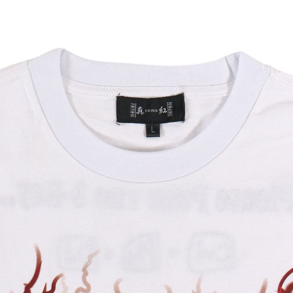 画像3: 【ラストXLのみ】THINK[真紅] (シンク) “強制終了 ロングスリーブ Tee” (3)