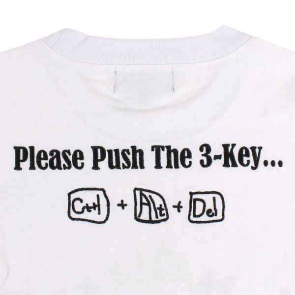 画像8: 【ラストXLのみ】THINK[真紅] (シンク) “強制終了 ロングスリーブ Tee” (8)