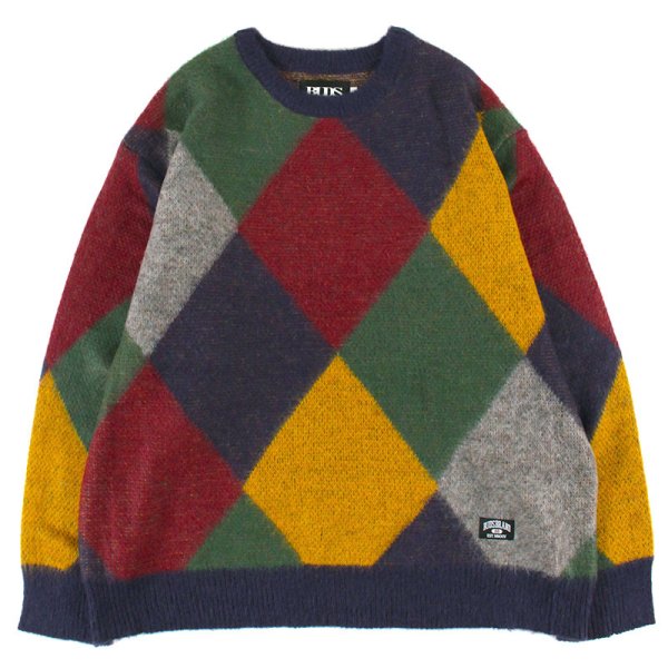 画像1: 【ラストLのみ】BUDS（バッズ）“ARGYLE KNIT” (1)