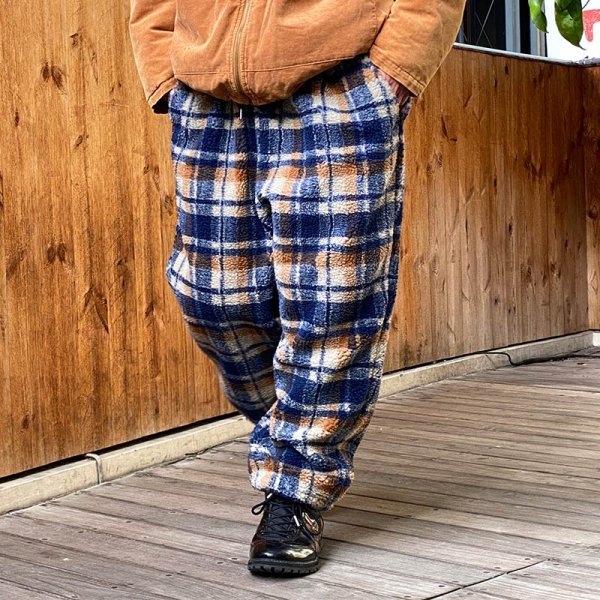 画像12: 【ラストLのみ】BUDS(バッズ) “BOA CHECK WIDE PANTS” (12)
