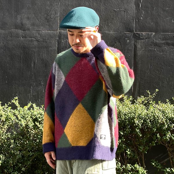 画像10: 【ラストLのみ】BUDS（バッズ）“ARGYLE KNIT” (10)