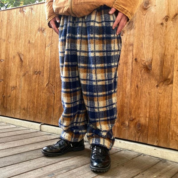 画像13: 【ラストLのみ】BUDS(バッズ) “BOA CHECK WIDE PANTS” (13)