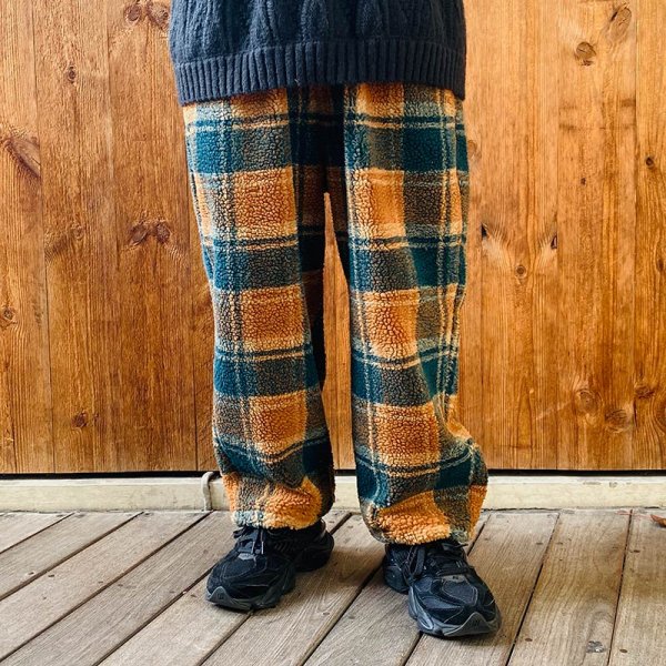 画像13: 【ラストMのみ】BUDS(バッズ) “BOA CHECK WIDE PANTS” (13)