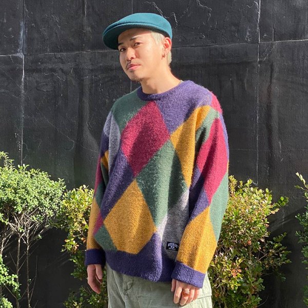 画像11: 【ラストLのみ】BUDS（バッズ）“ARGYLE KNIT” (11)
