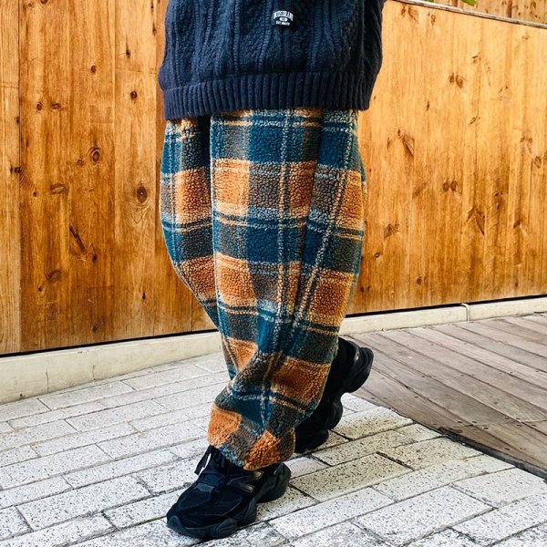 画像12: 【ラストMのみ】BUDS(バッズ) “BOA CHECK WIDE PANTS” (12)