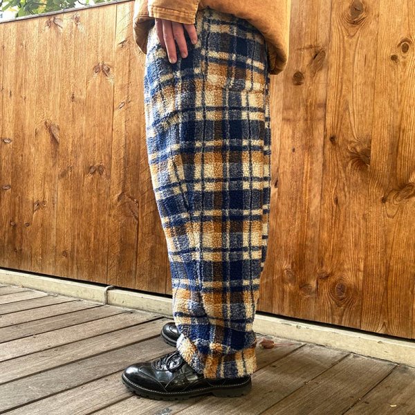 画像14: 【ラストLのみ】BUDS(バッズ) “BOA CHECK WIDE PANTS” (14)