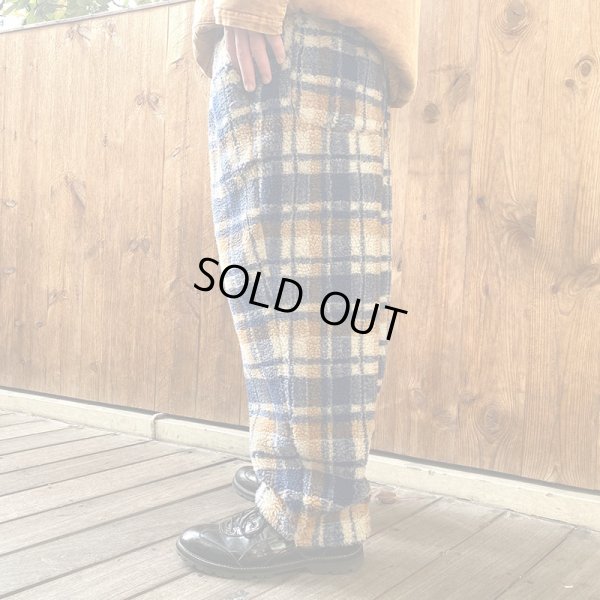 画像14: 【ラストLのみ】BUDS（バッズ） “BOA CHECK WIDE PANTS” (14)