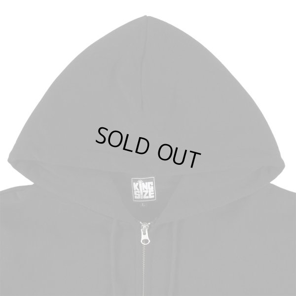 画像3: 【ラストMのみ】KINGSIZE（キングサイズ）“LOGO ZIP HOOD” (3)