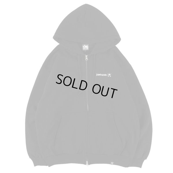 画像1: 【ラストMのみ】KINGSIZE（キングサイズ）“LOGO ZIP HOOD” (1)