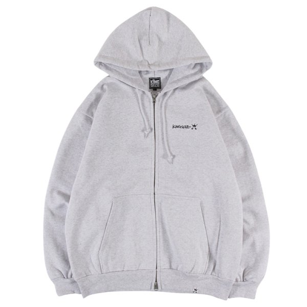 画像1: 【ラストMのみ】KINGSIZE（キングサイズ）“LOGO ZIP HOOD” (1)