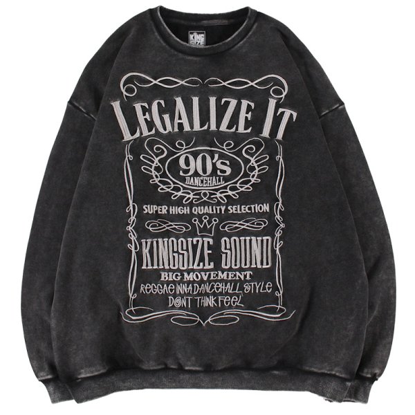 画像1: 【ラストLのみ】KINGSIZE（キングサイズ）“JACK KING CREW SWEAT” (1)