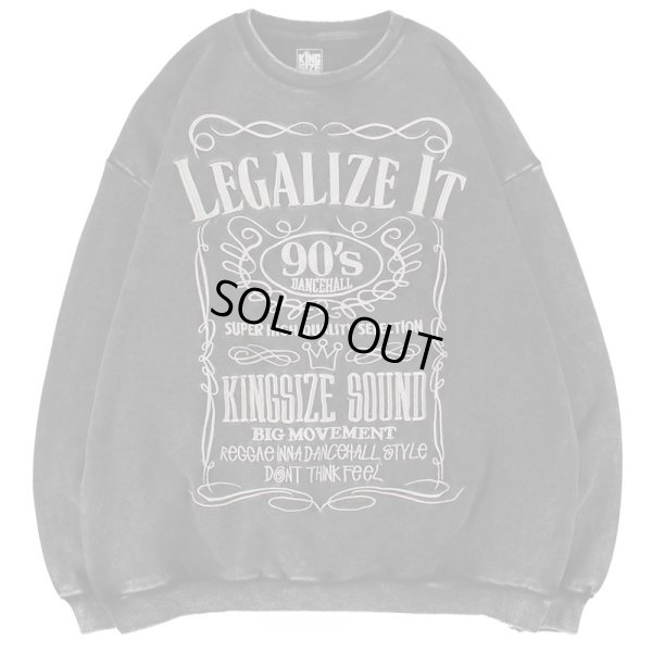 画像1: 【ラストLのみ】KINGSIZE（キングサイズ）“JACK KING CREW SWEAT” (1)