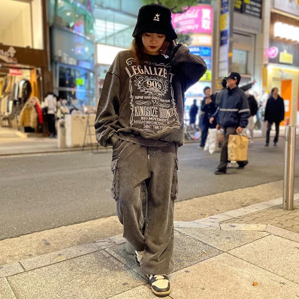 画像16: 【ラストXLのみ】KINGSIZE（キングサイズ）“SWEAT CARGO PANTS” (16)