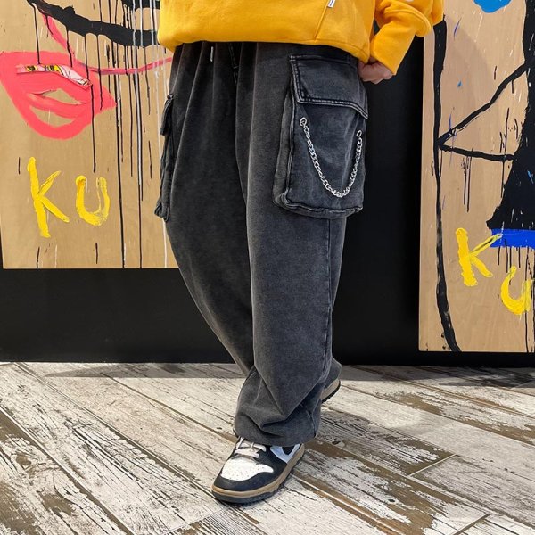 画像13: 【ラストXLのみ】KINGSIZE（キングサイズ）“SWEAT CARGO PANTS” (13)