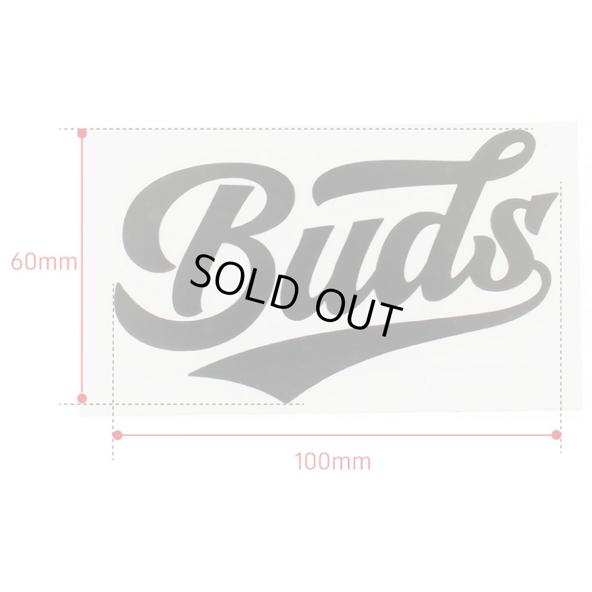 画像2: BUDS（バッズ）“TEAM CUTTING STICKER” (2)