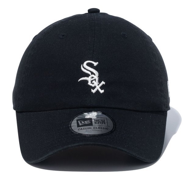 画像2: NEWERA（ニューエラ）“カジュアルクラシック MLB Casual Classic シカゴ・ホワイトソックス ミッドロゴ ブラック × クロームホワイト” (2)