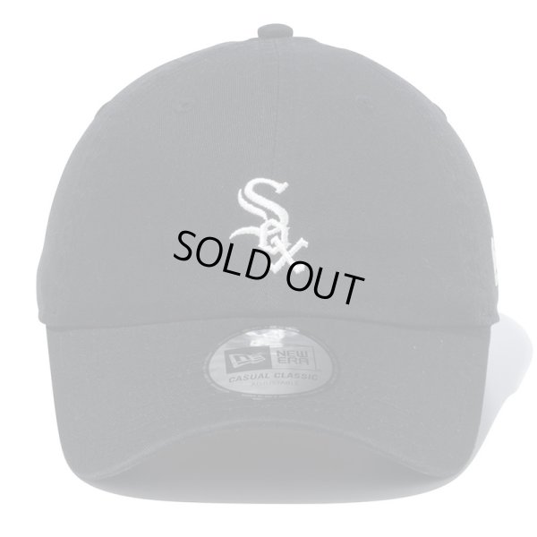 画像2: NEWERA（ニューエラ）“カジュアルクラシック MLB Casual Classic シカゴ・ホワイトソックス ミッドロゴ ブラック × クロームホワイト” (2)