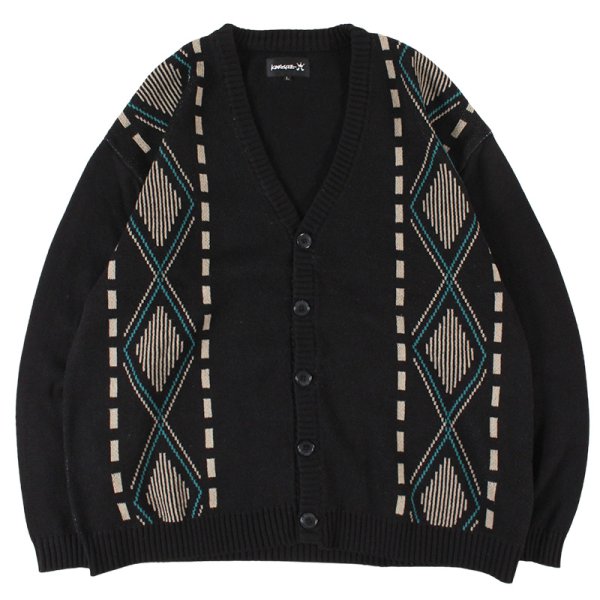 画像1: 【ラストXLのみ】KINGSIZE（キングサイズ）“ARGYLE CARDIGAN” (1)