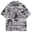 画像3: 【ラストXLのみ】GRIMEY / GRMY (グライミー) “SUPASTAR SATIN BUTTON UP SHIRT” (3)