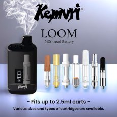 画像3: Kemvri (ケムリ) “LOOM” 510規格 バッテリー #01 BLACK (3)