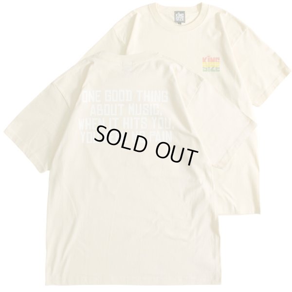 画像1: 【ラストLのみ】KINGSIZE（キングサイズ）“BLUNT BORDER TEE” (1)
