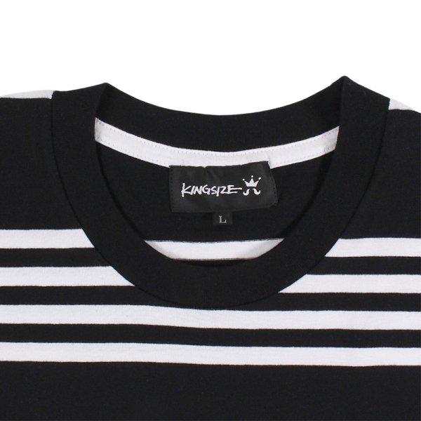 画像3: 【ラストXLのみ】KINGSIZE（キングサイズ）“BORDER TEE” (3)