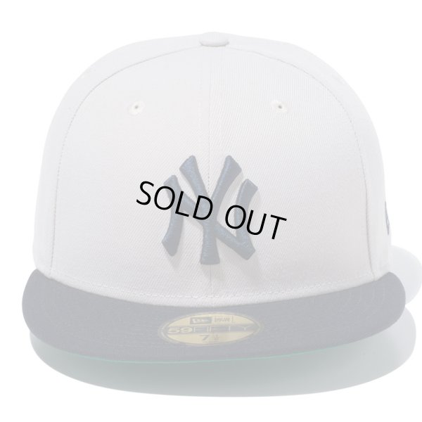 画像2: 【ラスト7 1/2 (59.6cm)のみ】NEWERA（ニューエラ）“59FIFTY Powered by GORO NAKATSUGAWA（min-nano）ニューヨーク・ヤンキース ストーン ネイビーバイザー” (2)
