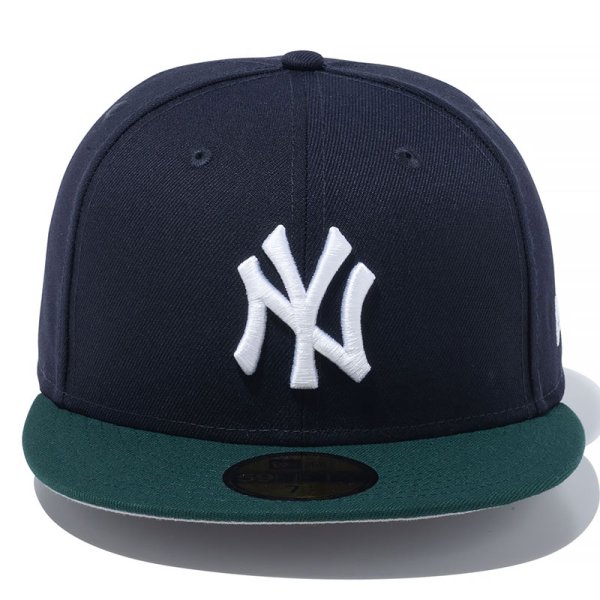 画像2: NEWERA(ニューエラ)“59FIFTY Powered by GORO NAKATSUGAWA(min-nano)ニューヨーク・ヤンキース ネイビー ダークグリーンバイザー” (2)