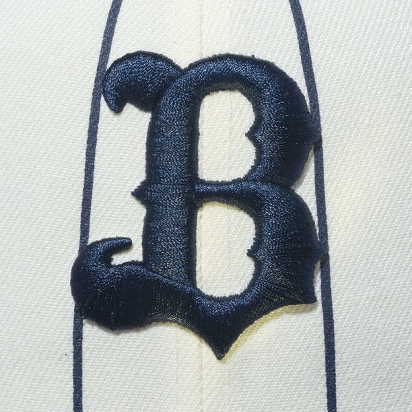 画像6: NEWERA（ニューエラ）“59FIFTY Pinstripe ピンストライプ オリックス・バファローズ クローム ネイビーバイザー” (6)