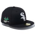 画像1: NEWERA（ニューエラ）“59FIFTY MLB STATE FLOWERS シカゴ・ホワイトソックス ブラック” (1)