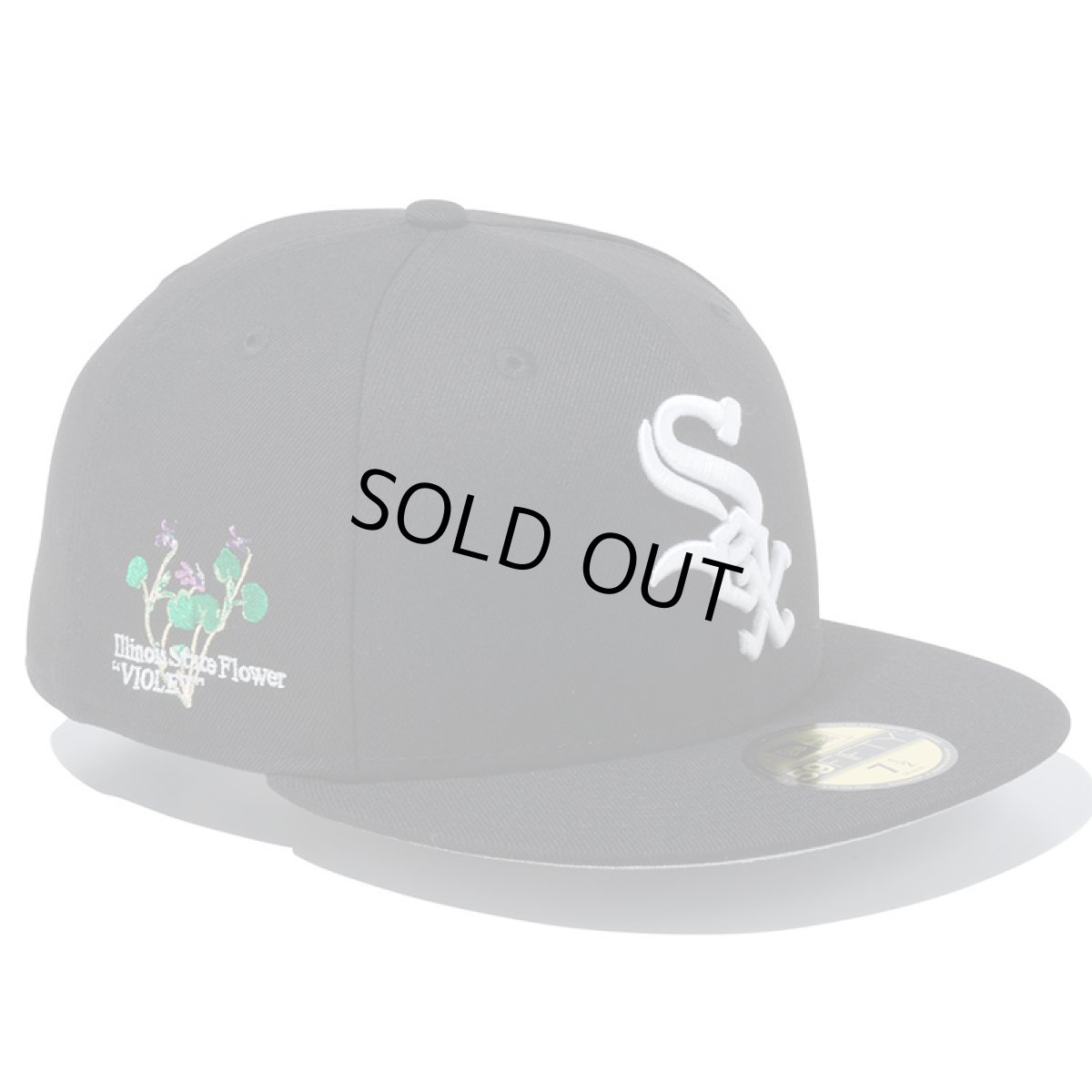 画像1: NEWERA（ニューエラ）“59FIFTY MLB STATE FLOWERS シカゴ・ホワイトソックス ブラック” (1)