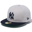 画像1: 【ラスト7 1/2 (59.6cm)のみ】NEWERA（ニューエラ）“59FIFTY Powered by GORO NAKATSUGAWA（min-nano）ニューヨーク・ヤンキース ストーン ネイビーバイザー” (1)