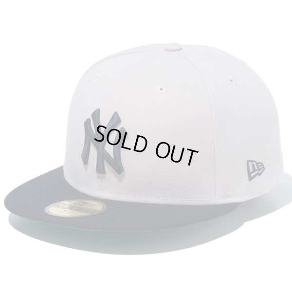 画像1: 【ラスト7 1/2 (59.6cm)のみ】NEWERA（ニューエラ）“59FIFTY Powered by GORO NAKATSUGAWA（min-nano）ニューヨーク・ヤンキース ストーン ネイビーバイザー” (1)