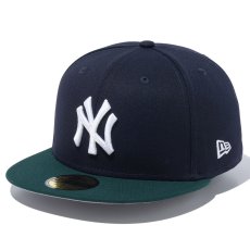 画像1: NEWERA（ニューエラ）“59FIFTY Powered by GORO NAKATSUGAWA（min-nano）ニューヨーク・ヤンキース ネイビー ダークグリーンバイザー” (1)
